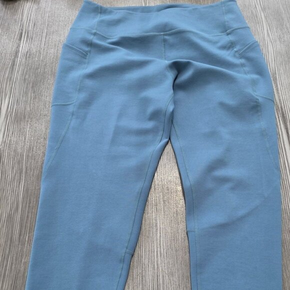 Soft Surroundings High-Waisted Leggings Womens Large Blue Quiet Luxury - Picture 1 of 10